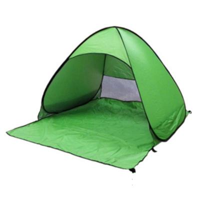 China UV-Resistant Automatic Portable Pure Beach Camping Tent 2-3 Person Sun Rainproof Color Instant Outdoor Tents for sale