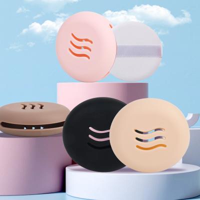 China Soft Portable Reusable Reusable Silicone Makeup Sponge Holder Travel Makeup Brush Holder Silicone Beauty Egg Case Travel Makeup Brush Holder for sale