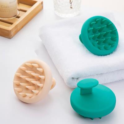 China Wholesale Waterproof Popular Baby Hair Sharon Wheat Straw Handheld Silicon Massage Hair Scalp Massager Comb Brush Clean Wet Dry Clean Dispensers for sale