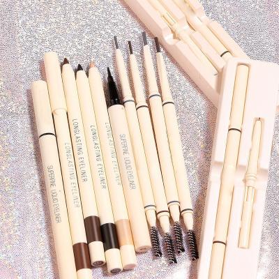 China For eyelash & Vegan Private Label Eyebrow Vegan Eyebrow Custom Herbal Logo Long Lasting Waterproof Gel Vegan Eyebrow Pencil for sale