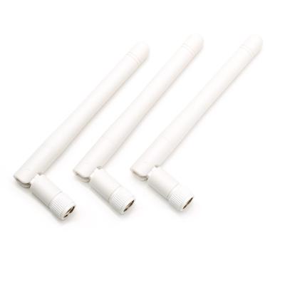 China Professional ABS Supplier Antenna 2400-2500Mhz 2.4G 5G Wifi White Glue Rod Antenna With Connector for sale