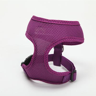 China Purple Dog Vest Harness Mesh Pet Collar Leash No Pull Eco - Friendly Sustainable for sale