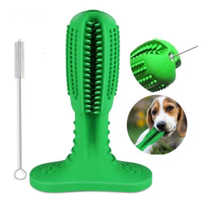 China 2019 New Sustainable Dog Toothbrush Stick Rubber Dog Toothbrush Toy for sale