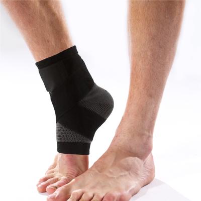 China Breathable Adjustable Wear Inside Shoes Running Elastic Vollball Compression Ankle Sleeve Support Brace Elastic Support Ankle Brace for sale