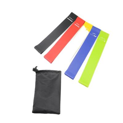 China Custom Adjustable Elasticity Resistance Band Hip Ankles Latex Exercise Resistance Bands for sale