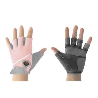 China High Elastic Professional Fingerless Cycling Gloves Shockproof Mountain Riding Gloves for sale