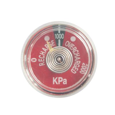 China Bourdon Tube Type Spring Pressure Gauge Gauge For Fire Extinguisher JFB1337H for sale