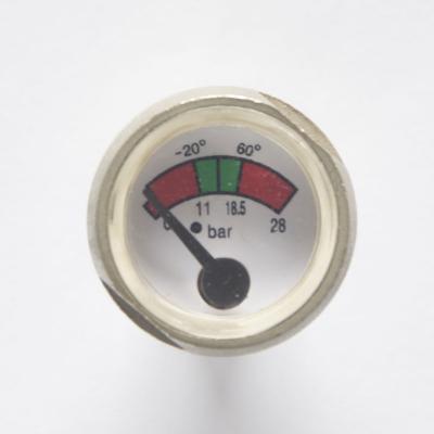 China 23mm Specification Spring Bourdon Tube Pressure Gauge For JFB2323 Fire Extinguisher for sale