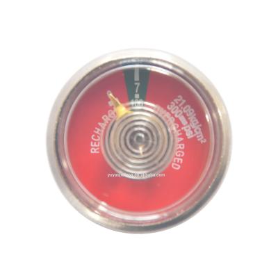 China NPT-27 Thread Spiral Tube Pressure Gauge For Dry Powder Fire Extinguishers JFB1337L for sale