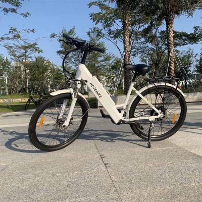 China 26 Inch 36V Smart Brushless Aluminum Alloy City Bike A5AH26 City Bike Chopper 36V 350W Retro Aluminum Bicycle for sale