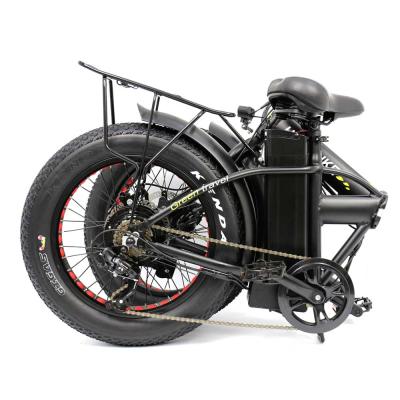 China Aluminum Alloy 20 Inch 48v 500w Motor 7 Speed ​​Folding Tire Electric Fat Bike Electric Hybrid Bike for sale