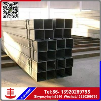 China High Quality Structure Pipe Black Square Rectangular Steel Pipe , Galvanized Square Steel Tube for sale