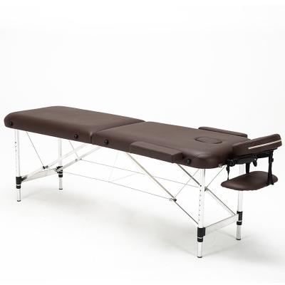 China 2021 Traditional New Best Hot Sale Health Care Aluminum Folding Portable Massage Bed Outside Oval Table Bed for sale