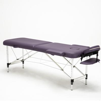 China Professional Adjustable Salon Tattoo Beauty Tattoo Therapy Massage Couch SPA Traditional Folding Aluminum Massage Bed for sale