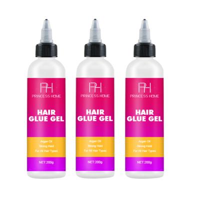 China 200ml Organic Customized Brand Ingredients Natural Extreme Hold Glueless Hair Lace Glue Instant Gel for sale