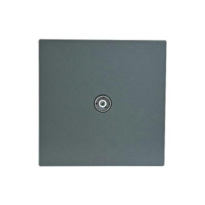 China Household / Hotel / Villa Residential / Multipurpose Color Plastic Gray Panel TV 1 SOCKETS 86*86mm for sale