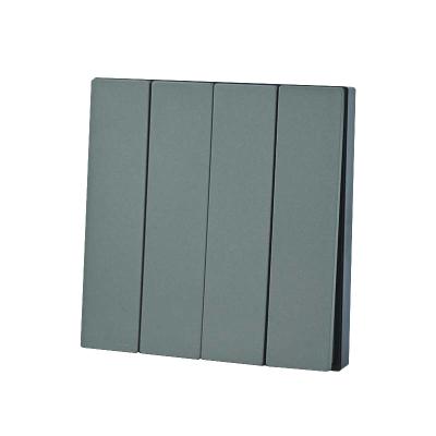 China Power Factory Sales 86*86mm Direct Connecting Gray Color 3 Strip 2 Way Lamp Switch Wall for sale