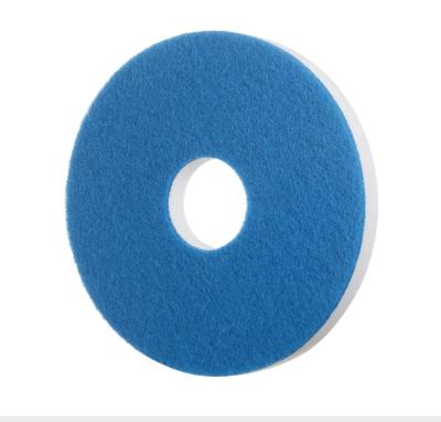 China Kitchen Cleaning Pads Blue Floor Machine Refill Cleaning Sponge Pads High Density Scrubbing Sponge With Drums for sale