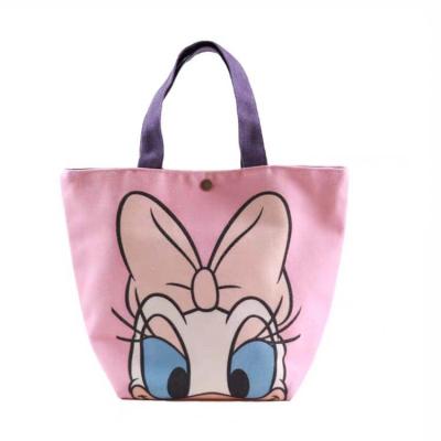 China 2021 Fashion Eco-friendly Wholesale Cheap Foldable Custom Portable Cartoon Printing Mikey Mouse Tote Bags for sale