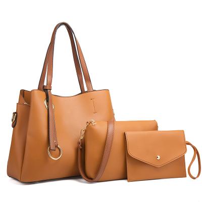 China High quality new arrival luxury three-set TAS wanita fashion bag one senior designer sets OEM/ODM women tote sling cross - body bags for sale