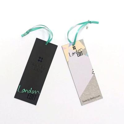 China Viable Hot Garment Accessories With Your Own Logo Swing Tag Hangtags For Clothing Sock Hair Tag for sale