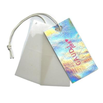 China Customized Shea Paper Leather Filling Hangtag Gradient Effect Three-Layer Brand Printing Hangtag From Viable Manufacturers for sale