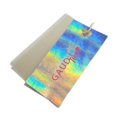 China Sustainable Tag Shea Paper Printed Tag With Custom Tag Cord Suitable For Jeans And Clothing for sale