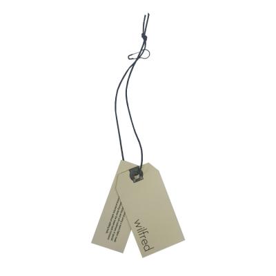 China Factory Sustainable Cheap Price Simple Beige Eco Friendly Recycle String Custom Apparel Label Hang Tag for sale