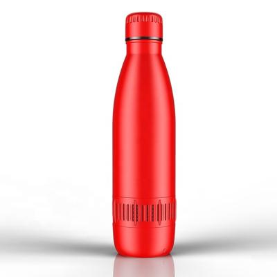 China 2021 New Sustainable Portable Music Heat Insulation Cup 500ML Stainless Steel Cola Bottle for sale