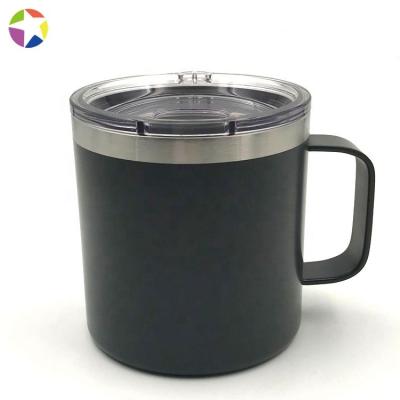 China Sustainable Wholesale Custom Stainless Steel Double Wall Personalized Thermos 450ml Coffee Mug With New Magslider Lid for sale