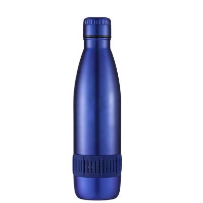 China 2021 New Music Cup 500ML Heat Insulation Stainless Steel Sports Sustainable Water Bottle for sale