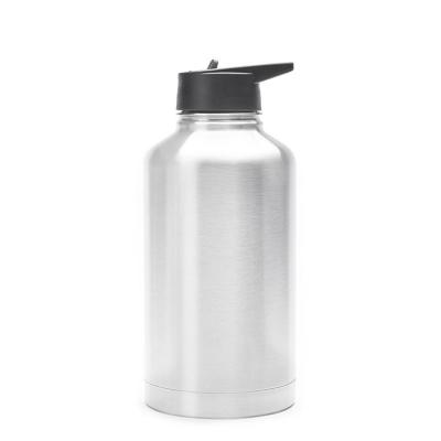 China Amazon Best Seller 64oz Stainless Steel Sports Thermos PORTABLE Water Flasks and Bottles with Straw Lid for sale