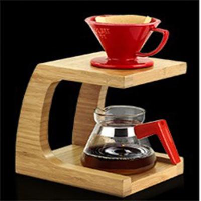 China 2020 Sustainable Most Popular Simple Hand Made Natural Bamboo Coffee Hand Coffee Holder And Filter for sale