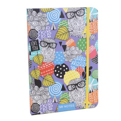 China stationary diary 2022eco-friendly student paper kids kawai pulp owl cartoon a5 craft promotional notebook for sale