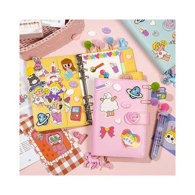 China Student Eco-friendly Paper Kids Stationary For School Cute Magic Diary Spiral Binding Notebook Set Reusable Paper for sale