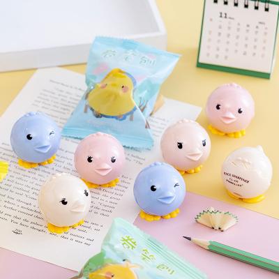 China Office Cute Chicken Sharpener Best Gift Patent Cartoon Pencil Sharpeners for sale