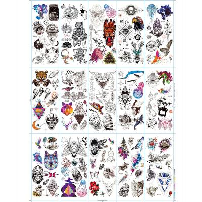 China Temporary Wholesale Animal Skull Props Decorative Tattoo Stickers for sale