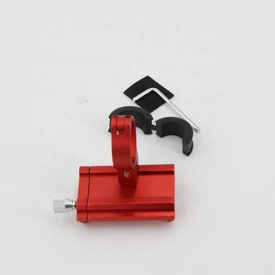 China Install on about 25mm-31.8mm new handlebar high quality aluminum alloy black high quality scooter bicycle mobile phone holder for sale