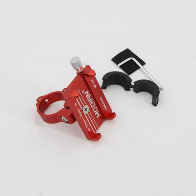 China Install to Handlebar China Manufacturer Supply Bicycle Scooter Aluminum Alloy Mobile Phone Holder about 25mm-31.8mm for sale for sale