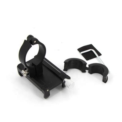 China Install on handlebar bicycle cell phone holder bicycle scooter aluminum alloy mobile phone holder about 25mm-31.8mm for sale