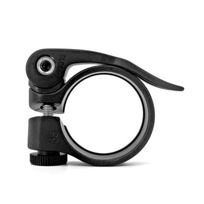 China New Style Road Bicycle Accessories Black Aluminum Pipe Clamp Post Clamp 28.6/31.8/34.9mm Seat Cycling MD-8068 for sale