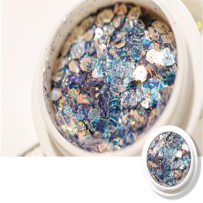 China eco-friendly and safety chunky glitter nail art decoration rose glitter for nail stickers 3d glitter metallic for sale