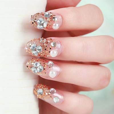 China Removable with fashional drill nail art 2021 hot sale luxury nail art accessories decorations for sale