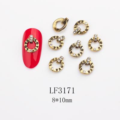 China Hot Selling Nail Art Decoration 2021 New Arrivals Metal Alloy Nail Decoration Metal Decoration For Nails for sale