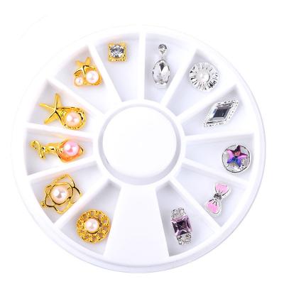 China 2021 Best DIY Nail Art DIY Decoration Stud 3d Nails Decoration Stones Nails Products Nail Art Bulk Sale for sale