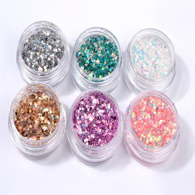 China 2021 Summer Colors Factory Bulk Nail Wholesale Colorful Glitter Nail Decoration For Nail Decoration for sale