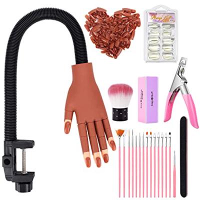 China 2020 Hot Fashion Acrylic Nail Art Tools Kit Nail Kit 1 Set Customized Artificial Nail Set for sale