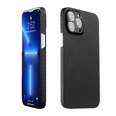 China 2021Military Anti-drop Level Only 0.65mm Thickness Aramid Fiber Anti-scratch Shock Resistant Phone Case For iPhone 13 Pro Max for sale