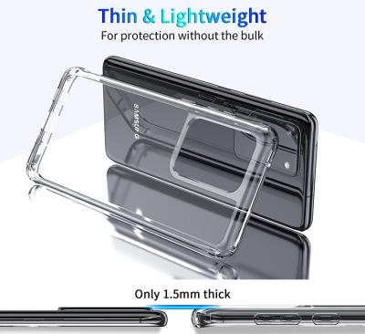 China Amazon Hit Anti-scratch 1.5mm Ultra Thin For Samsung S21 Ultra Anti Scratch Camera Protection Air Cushion TPU Phone Case for sale