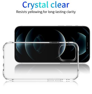 China Four Conner Fully Protective Crystal TPU Flexible Air Cushion Cell Phone Shockproof Case for sale